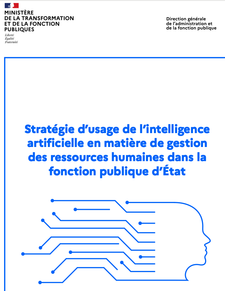 Stratégie d’usage de l’intelligence artificielle en matière de gestion des ressources humaines dans la fonction publique de l’État